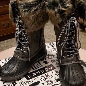 Bamboo Faux Fur Boots